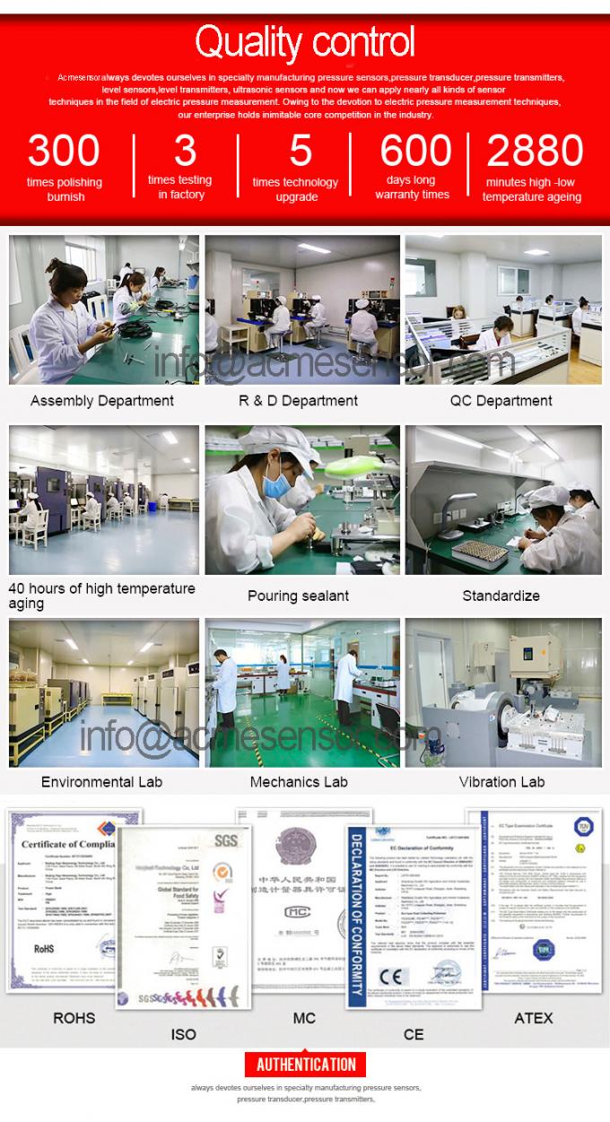 Xi'an  Acme Measurement & Control Co., Ltd. ควบคุมคุณภาพ